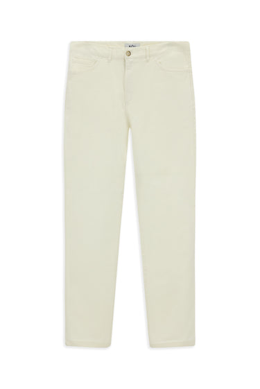 Ekru Relaxed Fit Rahat Kesim Likralı Kanvas / Chino Pantolon
