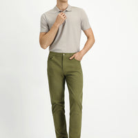 Asker Haki Relaxed Fit Rahat Kesim Likralı Yandan Cepli Kanvas / Chino Pantolon