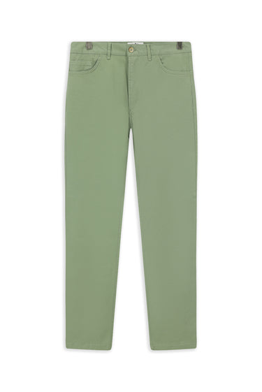 Çağla Yeşili Slim Fit Dar Kesim Likralı Kanvas / Chino Pantolon