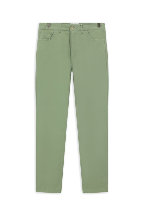 Çağla Yeşili 7 Drop Slim Fit Dar Kesim Likralı Kanvas / Chino Pantolon