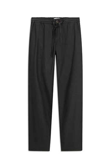 Orta Kahve Slim Fit Dar Kesim Desenli Beli Lastikli İpli Likralı Pantolon