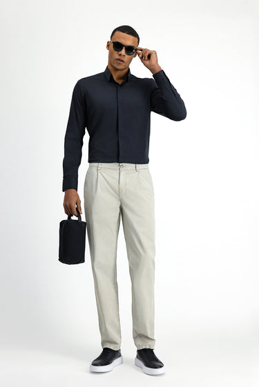  Orta Gri Regular Fit Likralı Kanvas / Chino Pantolon