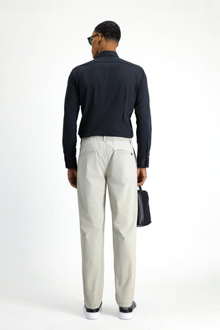  Orta Gri Regular Fit Likralı Kanvas / Chino Pantolon