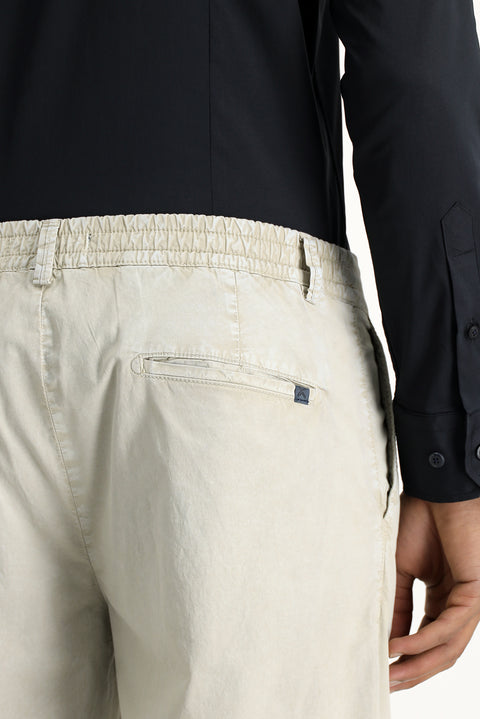 Orta Gri 6 Drop Regular Fit Standart Kesim Likralı Kanvas / Chino Pantolon