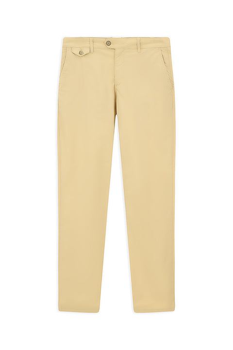 Açık Bej Regular Fit Standart Kesim Likralı Kanvas / Chino Pantolon