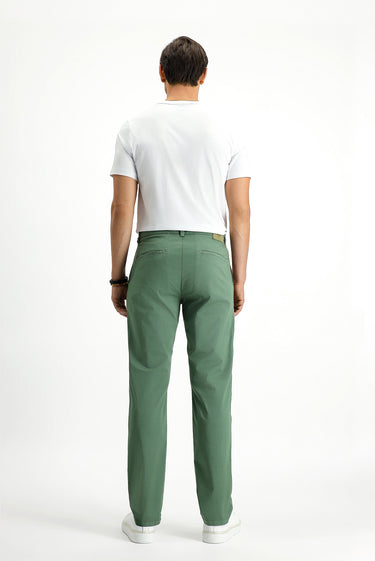  Orta Haki Regular Fit Likralı Kanvas / Chino Pantolon