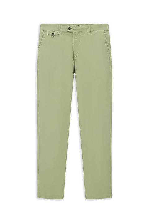 Orta Haki 6 Drop Regular Fit Standart Kesim Likralı Kanvas / Chino Pantolon