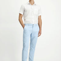 Gök Mavisi Regular Fit Standart Kesim Likralı Kanvas / Chino Pantolon