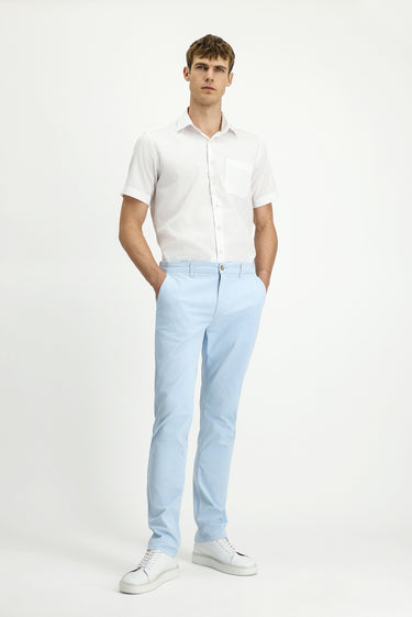  Gök Mavisi Regular Fit Likralı Kanvas / Chino Pantolon