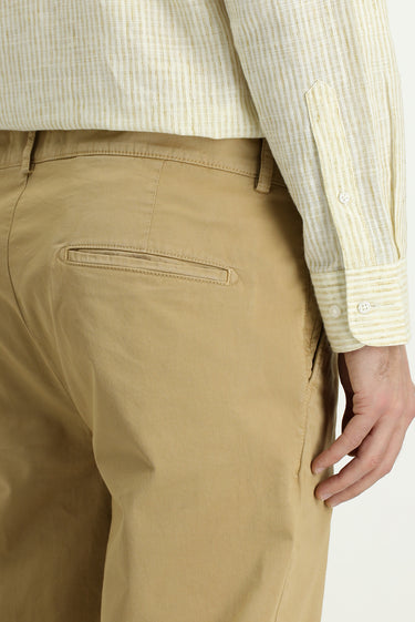 Açık Bej Regular Fit Likralı Kanvas / Chino Pantolon
