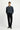 Siyah Slim Fit Dar Kesim Beli Lastikli Lyocell Kanvas / Chino Pantolon