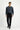 Siyah Slim Fit Dar Kesim Beli Lastikli Lyocell Kanvas / Chino Pantolon