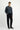 Siyah Slim Fit Dar Kesim Beli Lastikli Lyocell Kanvas / Chino Pantolon