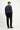 Siyah Slim Fit Dar Kesim Beli Lastikli Lyocell Kanvas / Chino Pantolon