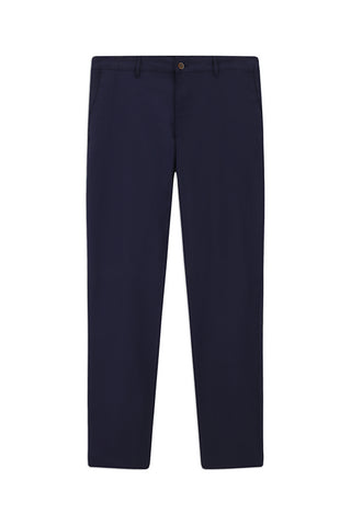  Koyu Lacivert Relaxed Fit Rahat Kesim Likralı Kanvas / Chino Pantolon