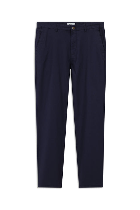 Koyu Lacivert Relaxed Fit Rahat Kesim Likralı Kanvas / Chino Pantolon