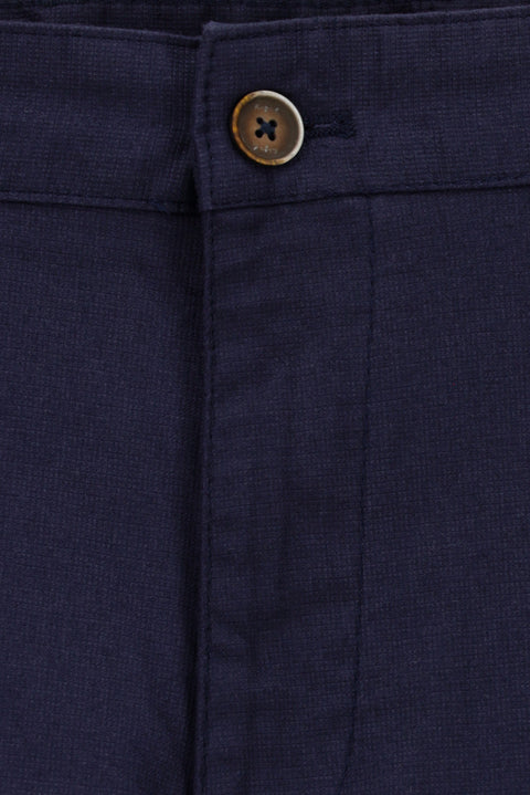 Koyu Lacivert 4 Drop Relaxed Fit Rahat Kesim Likralı Kanvas / Chino Pantolon