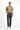 Orta Gri Regular Fit Likralı Desenli Kanvas / Chino Pantolon