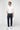  Orta Lacivert Slim Fit Dar Kesim Likralı Desenli Kanvas / Chino Pantolon