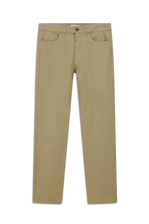 Orta Vizon Slim Fit Dar Kesim Likralı Desenli Kanvas / Chino Pantolon