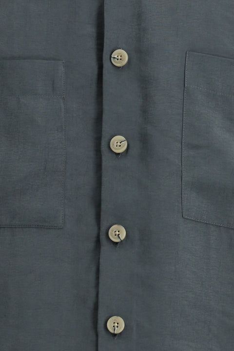 Koyu Füme Uzun Kol Oversize Modal Karışımlı Gömlek