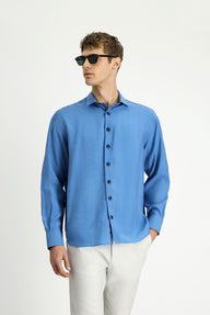 Light Anthracite 4-Drop Relaxed Fit Patterned Suit