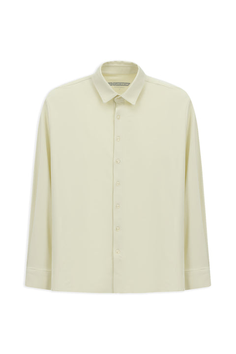 Off-White Techno-Line Long Sleeve Regular Fit Lycra Stretch Shirt