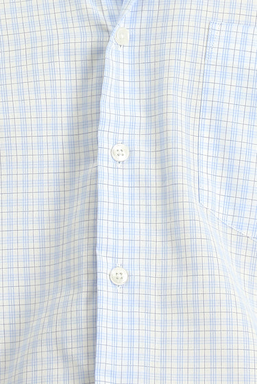 Açık Mavi Uzun Kol Regular Fit Pamuk Ekose Gömlek