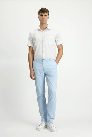  Beyaz Kısa Kol Regular Fit Pamuklu Non Iron Gömlek