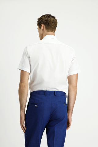  Beyaz Kısa Kol Regular Fit Non Iron Pamuklu Gömlek