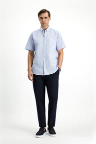 Light Grey 4 Drop Relaxed Fit Patterned Suit