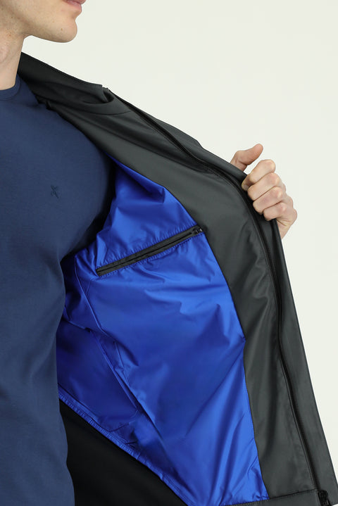 Titanyum Gri Kapüşonlu Spor Mevsimlik Mont