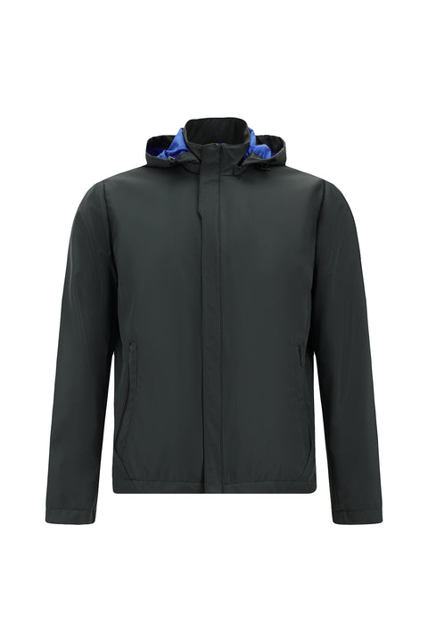 Titanyum Gri Kapüşonlu Spor Mevsimlik Mont