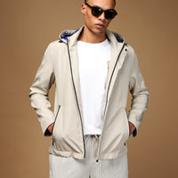 Taş Kapüşonlu Spor Mevsimlik Mont