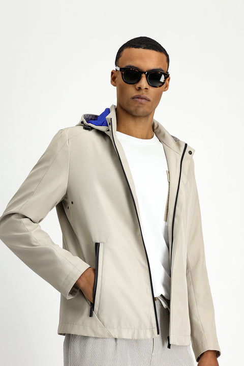 Taş Kapüşonlu Spor Mevsimlik Mont