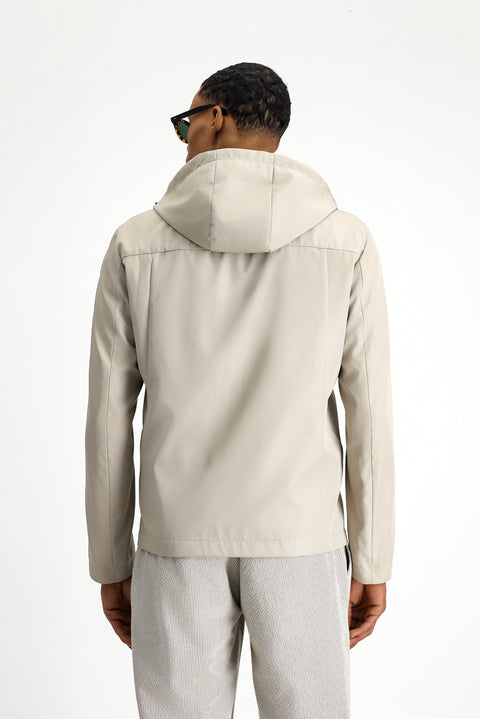 Taş Kapüşonlu Spor Mevsimlik Mont