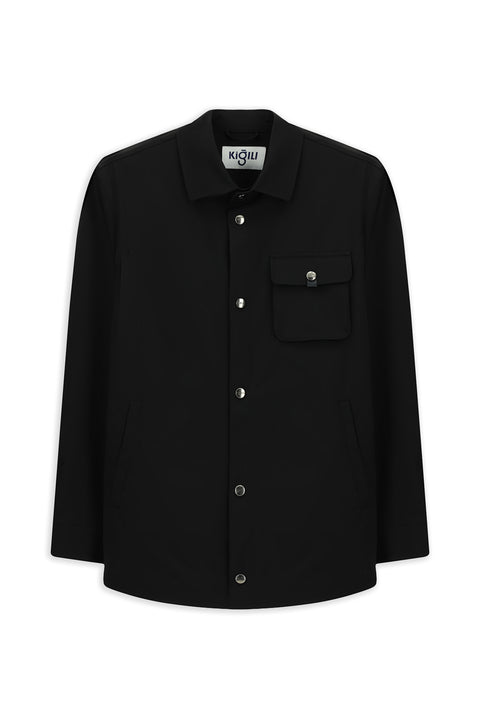 Siyah Spor Mevsimlik Mont