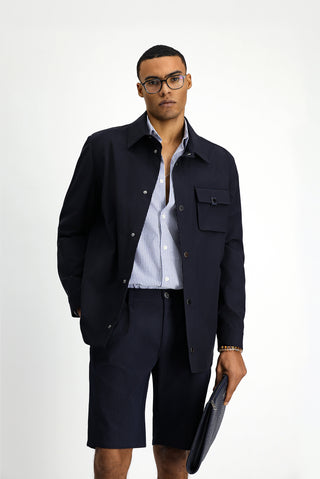  Koyu Lacivert Spor Mevsimlik Mont