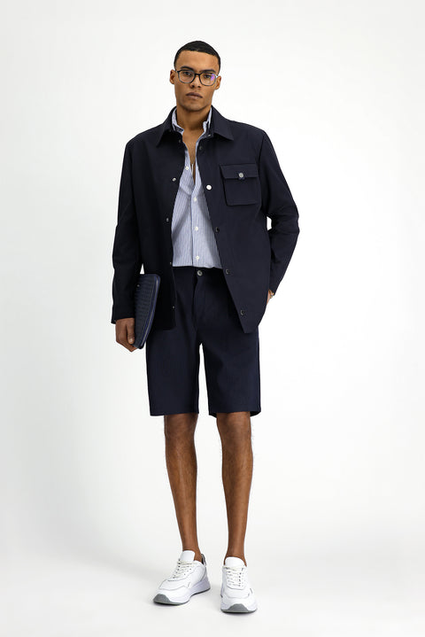 Koyu Lacivert Spor Mevsimlik Mont