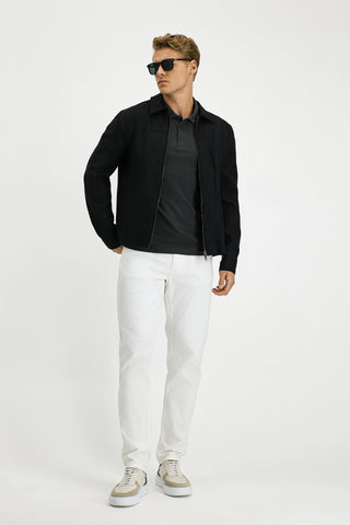  Siyah Mevsimlik Keten Mont