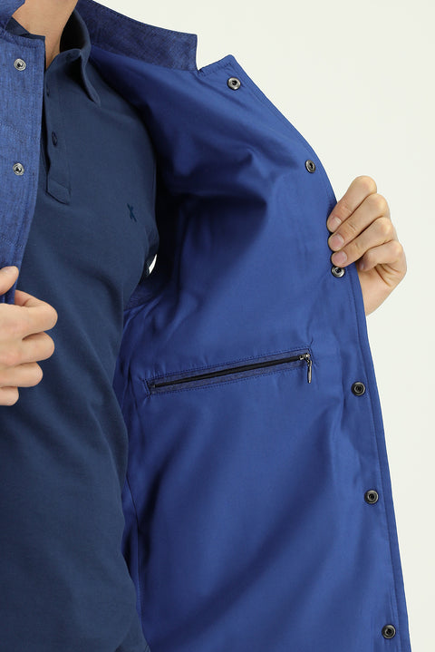 Orta Lacivert Kapitone Spor Keten Yelek