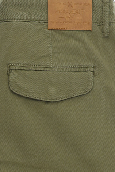 Orta Haki 6 Drop Regular Fit Standart Kesim Kargo Cepli Pamuklu Bermuda Şort
