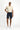 Koyu Lacivert Techno-Line Super Slim Fit Ekstra Dar Kesim Likralı Pileli Şort