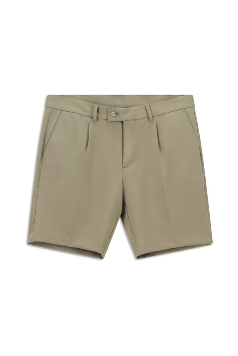 Orta Vizon 7 Drop Super Slim Fit Eksra Dar Kesim Techno-Line Likralı Pileli Şort