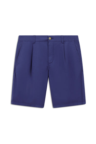 Mavi Regular Fit Pamuklu Pileli Bermuda Şort