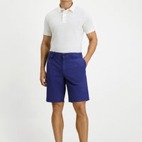 Koyu Lacivert Regular Fit Pamuklu Bermuda Şort