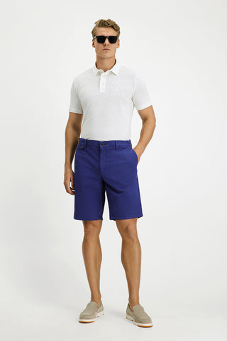  Koyu Lacivert 6 Drop Regular Fit Standart Kesim Pamuklu Bermuda ?ort-Ki??l?