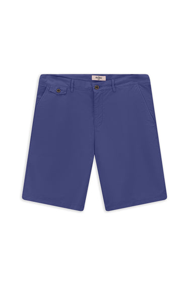Koyu Lacivert Regular Fit Pamuklu Bermuda Şort