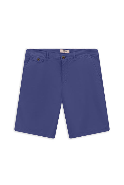 Koyu Lacivert 6 Drop Regular Fit Standart Kesim Pamuklu Bermuda Şort