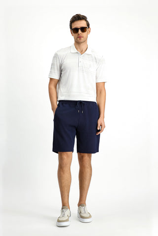  Koyu Lacivert Pamuklu Spor Sweat ?ort-Ki??l?